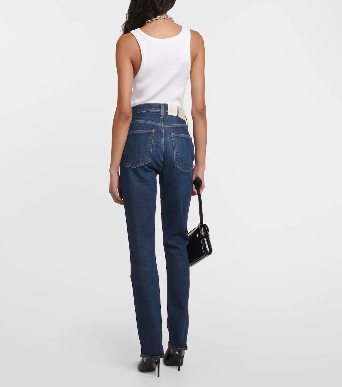 Agolde high waisted freya jeans, blue