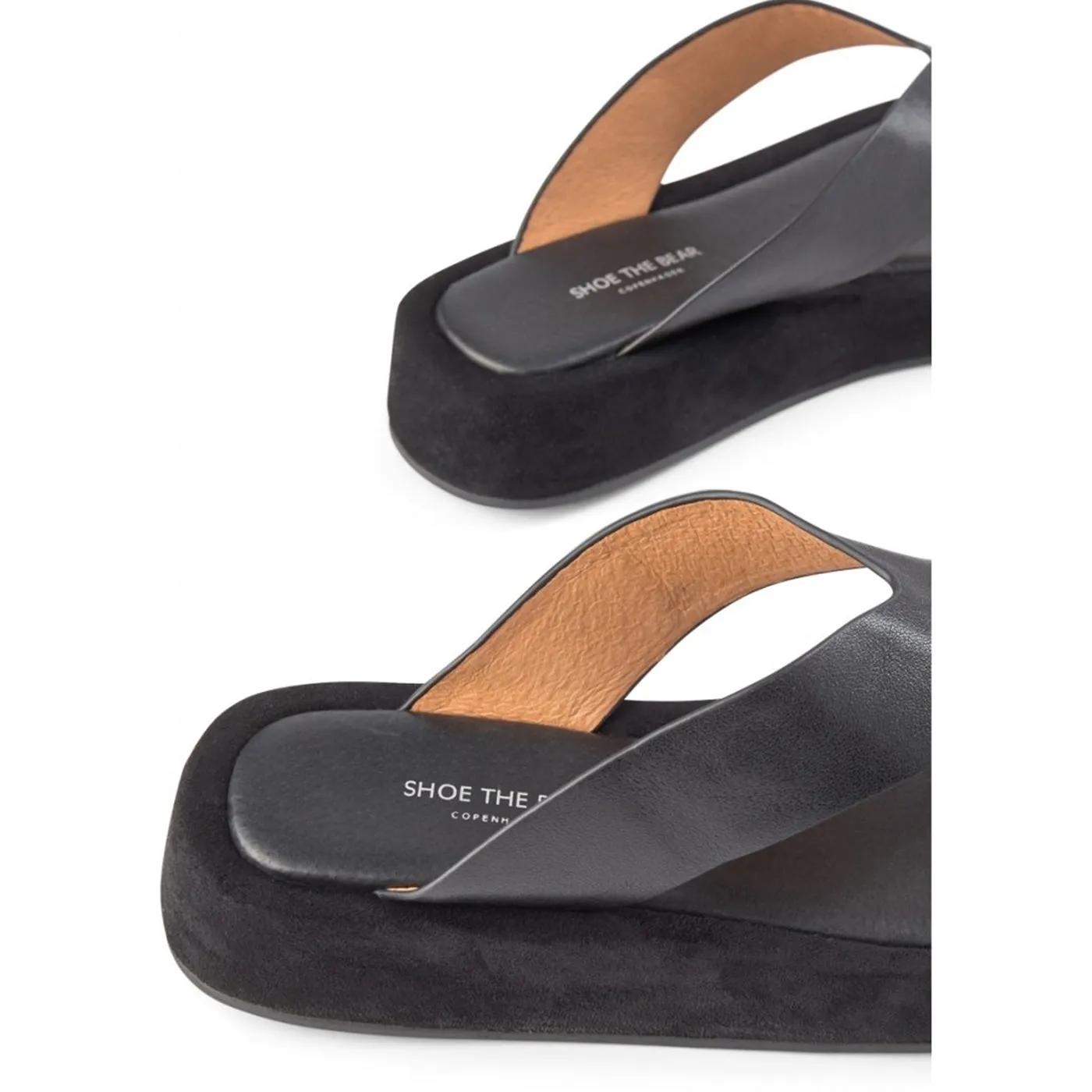 Astrid sandal leather - BLACK / BLACK