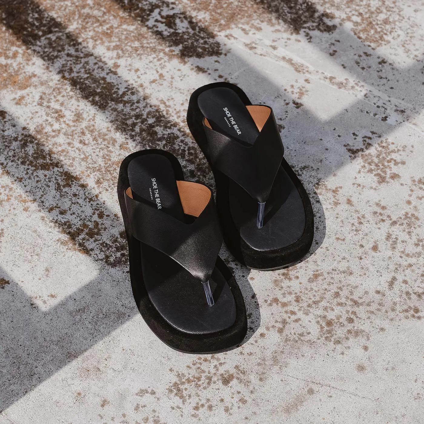 Astrid sandal leather - BLACK / BLACK