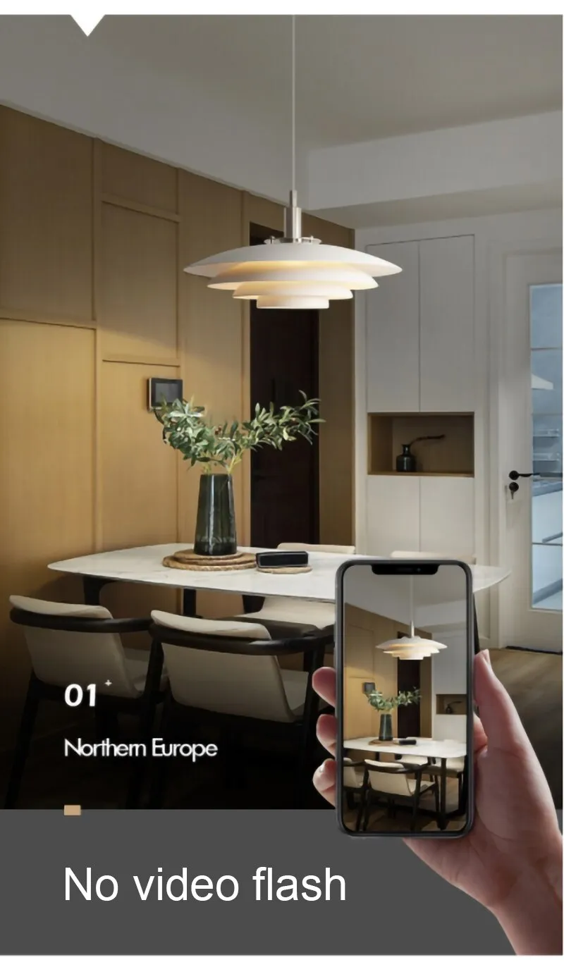 BAN Nordic E27 LED pendant light modern hanging lamp