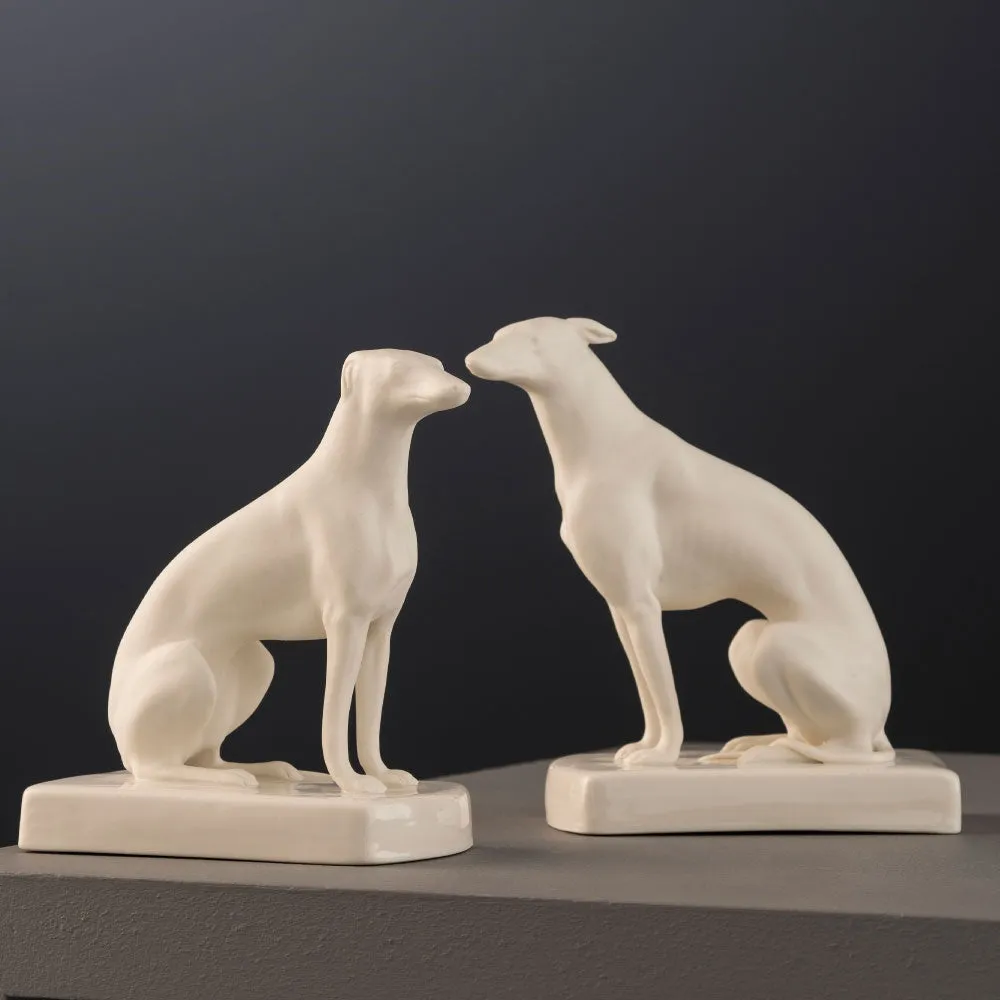 Belleek Classic Masterpiece Collection - Female Greyhound Sitting