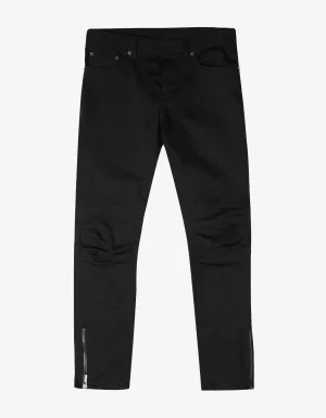 Black Motorcycle Skinny Jeans -