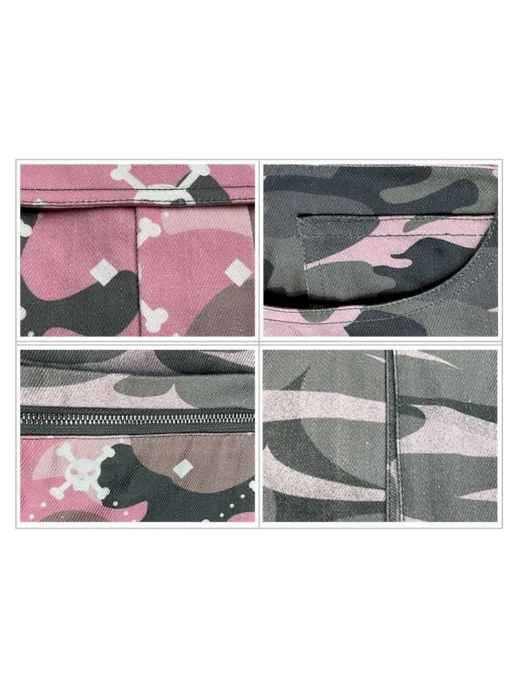 Camouflage print Detachable jeans【s0000009416】