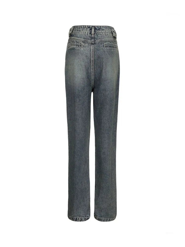 Casual loose American vintage wide-leg women's jeans【s0000006777】