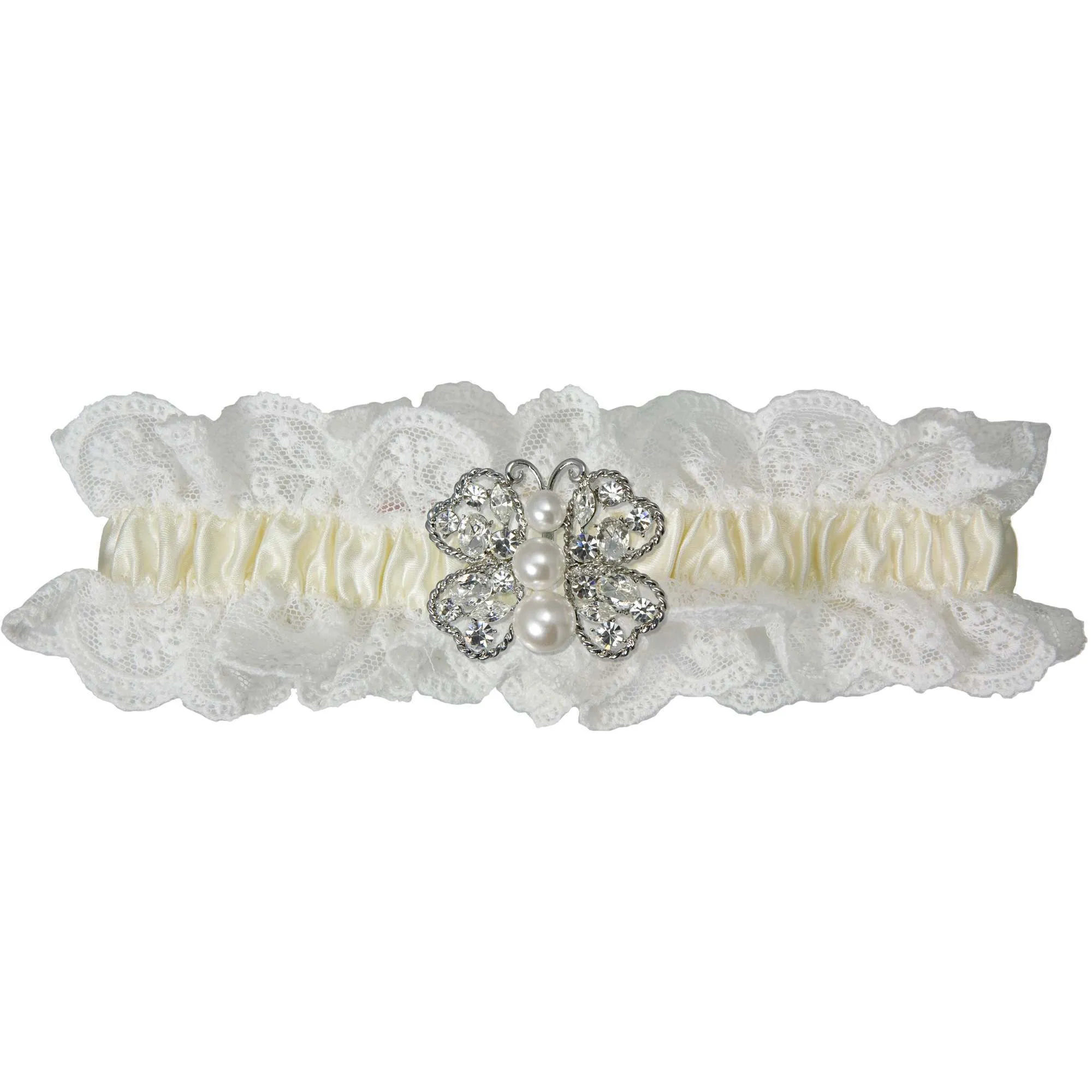 Cherish Lace Wedding Garter - Ivory