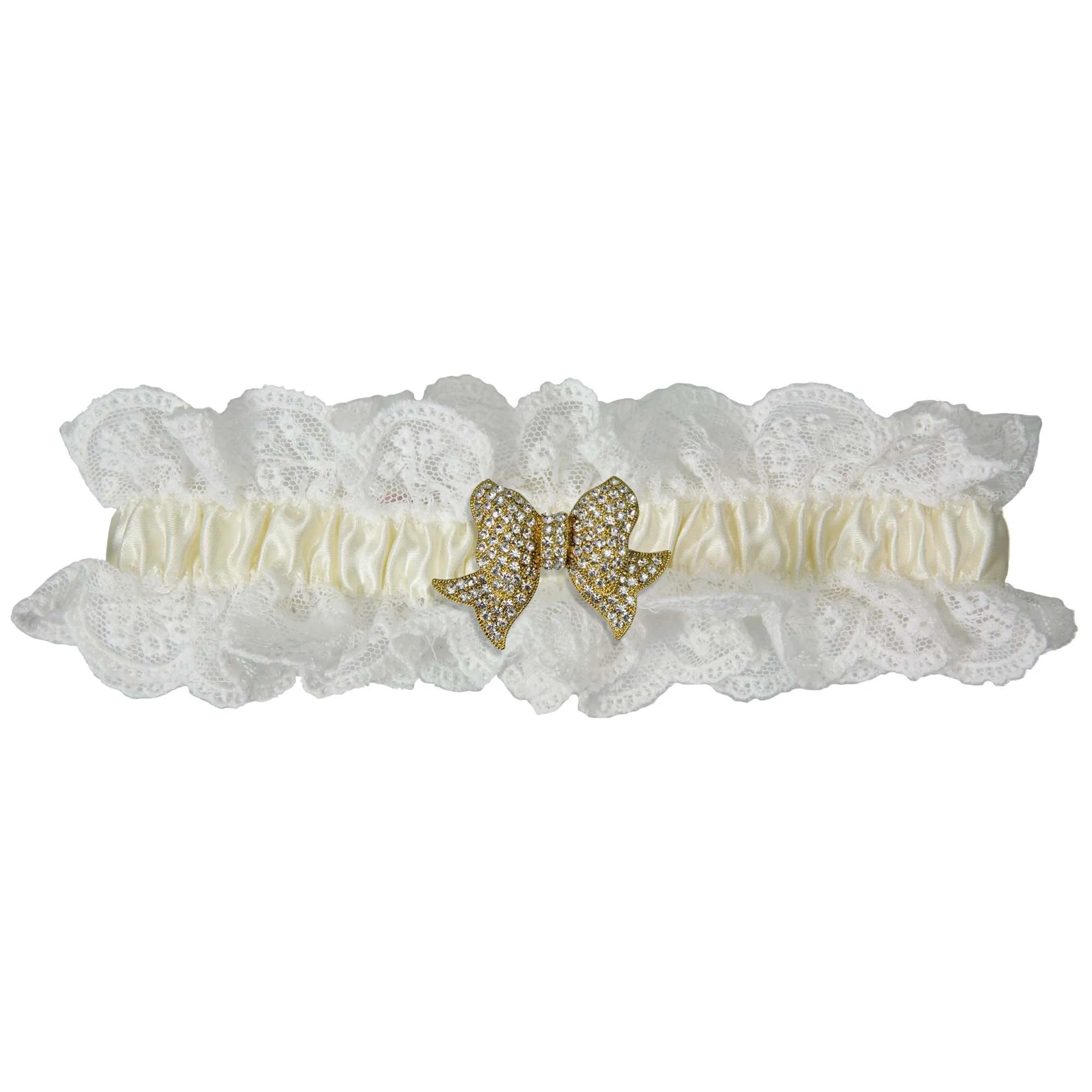 Cherish Lace Wedding Garter - Ivory