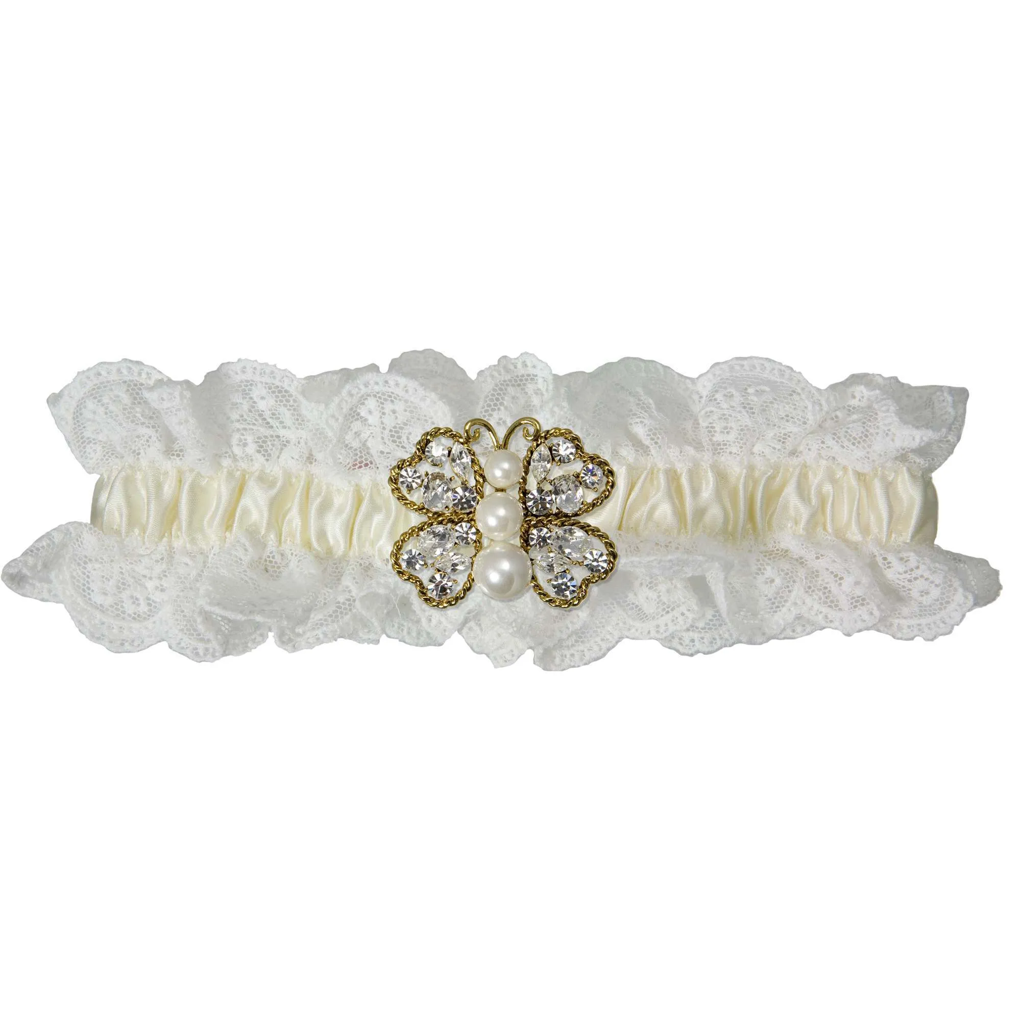 Cherish Lace Wedding Garter - Ivory