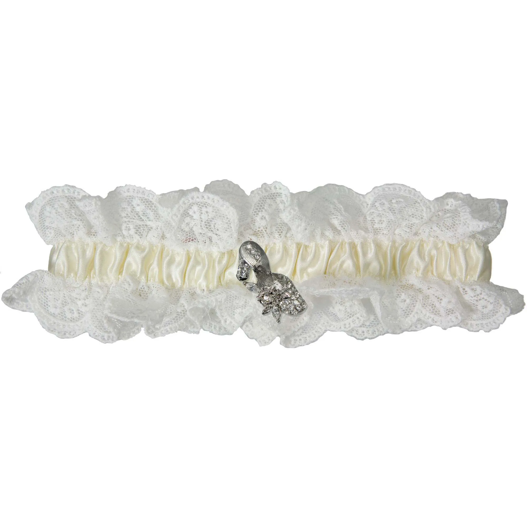 Cherish Lace Wedding Garter - Ivory