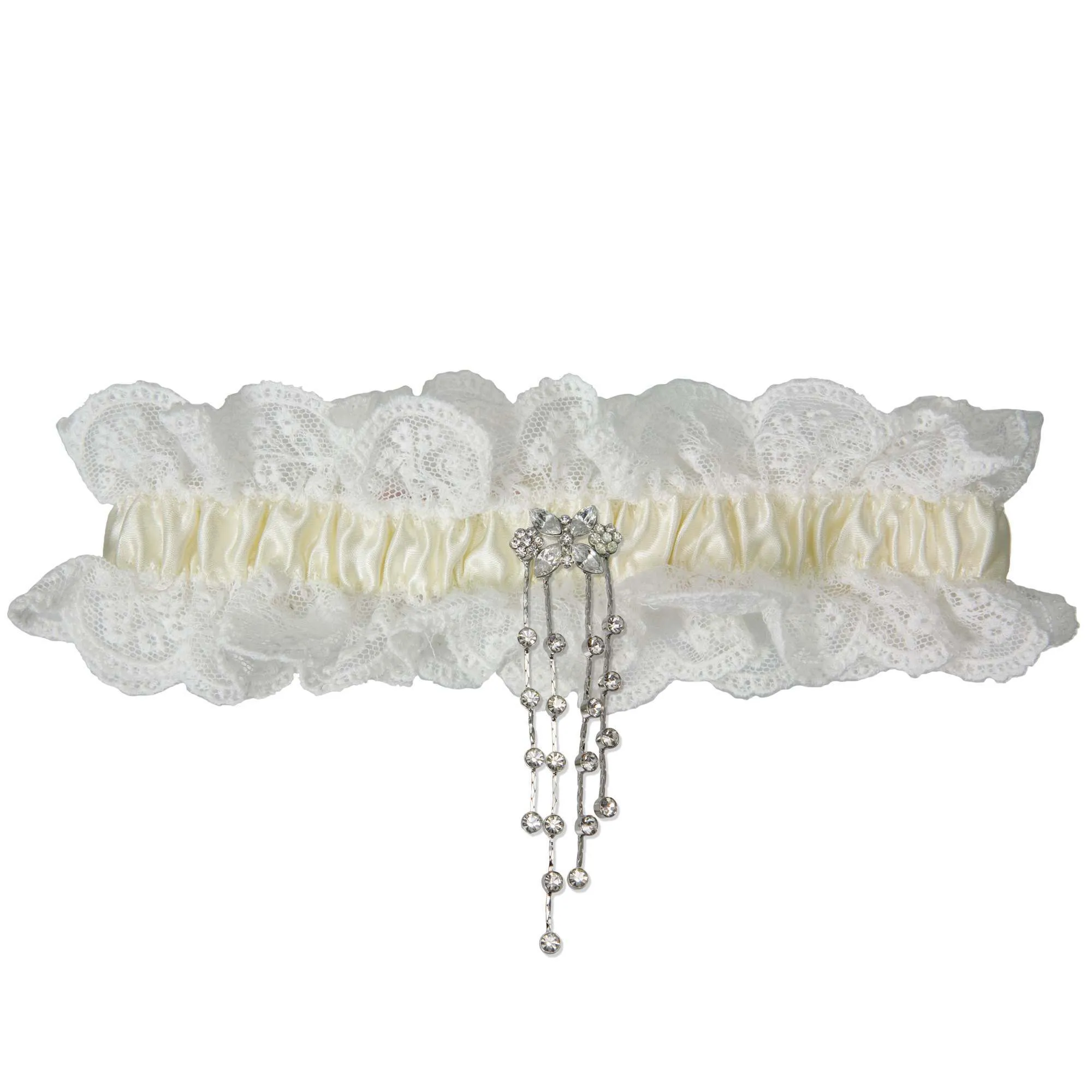 Cherish Lace Wedding Garter - Ivory