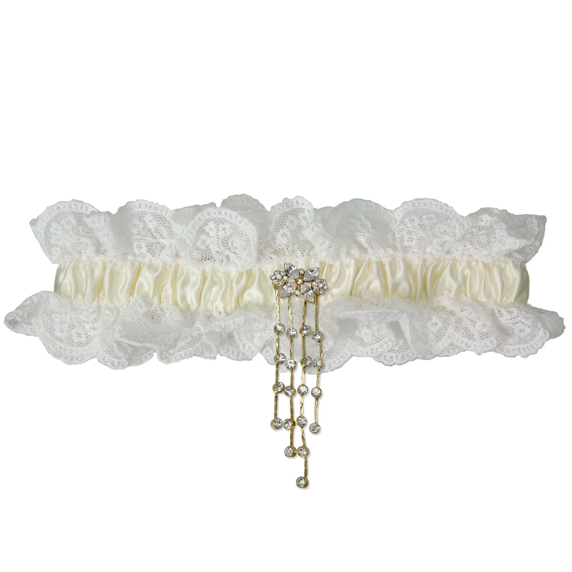 Cherish Lace Wedding Garter - Ivory