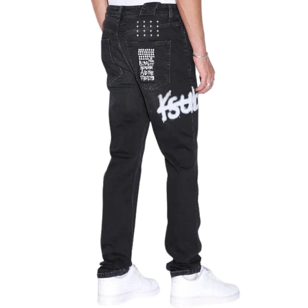 Chitch Etch Jeans (Black) - KMFA23DJ020001