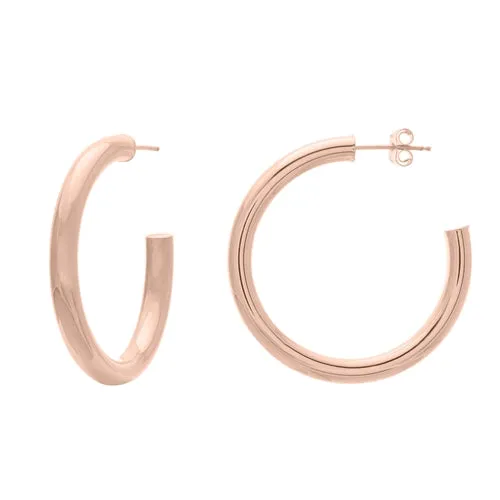 Classy Medium Open Hoop Earrings (hollow)