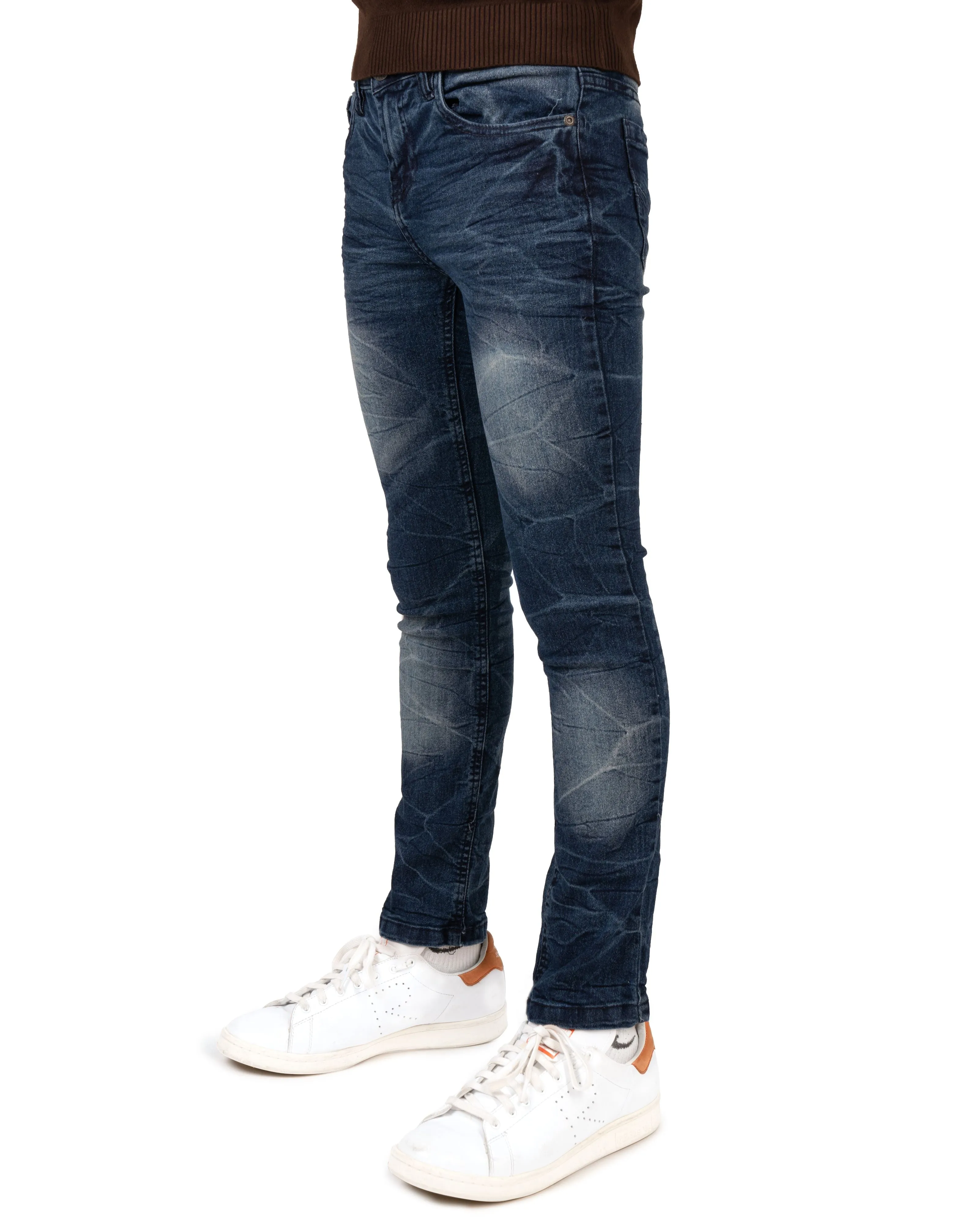 CULTURA Boy's Skinny Fit Distressed Denim Pants