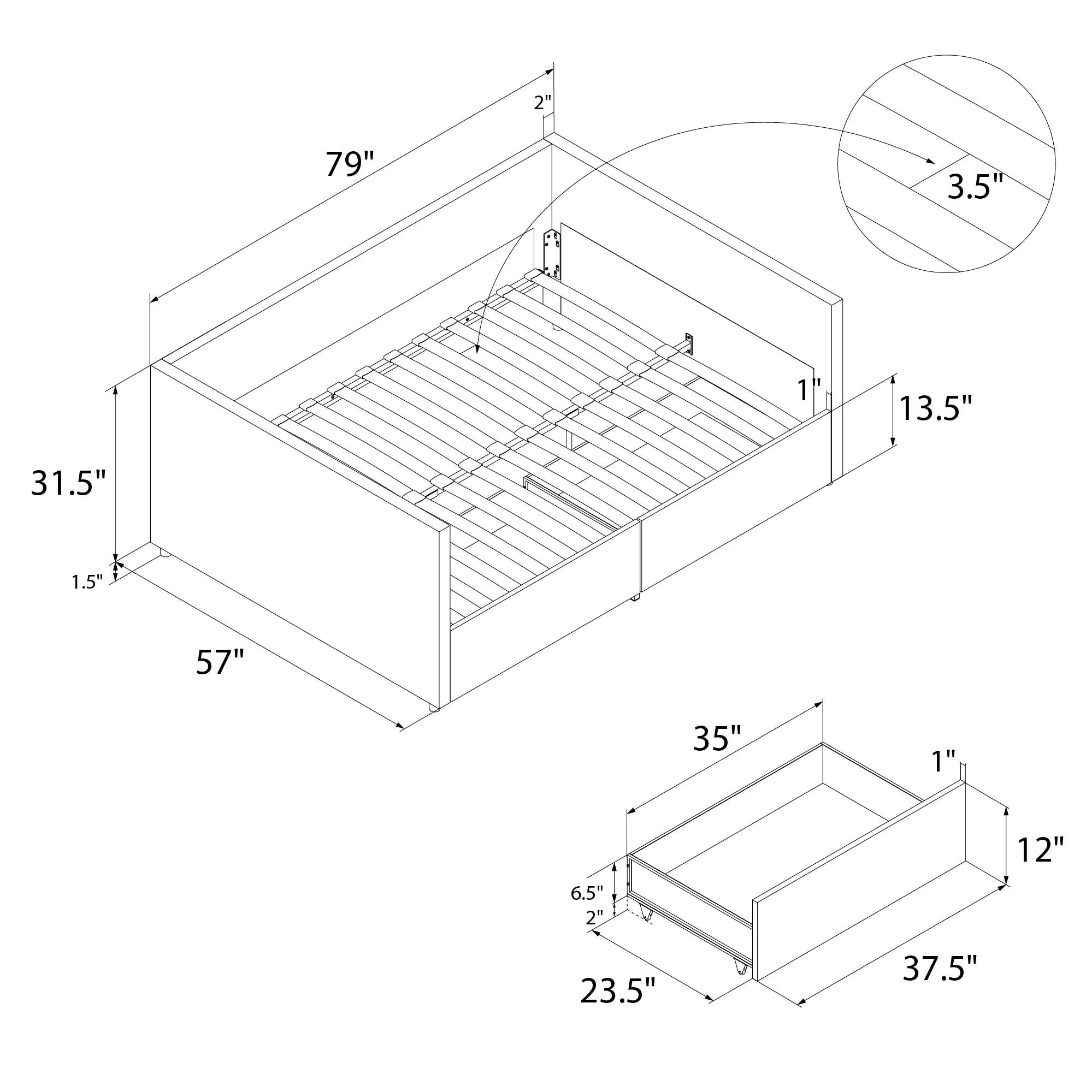 Daybed with Storage