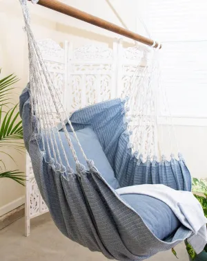 Denim Blue Jeans Hammock Swing Chair | DENIM STRIPED