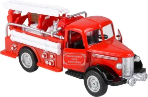 Die Cast Pull Back Classic Fire Truck