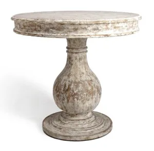 Distressed French Round Entry Table