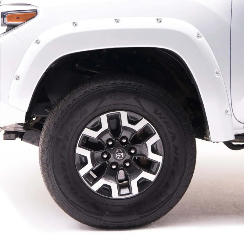 EGR 16  Toyota Tacoma w/Mudflap Bolt-On Look Color Match Fender Flares - Set - Super White