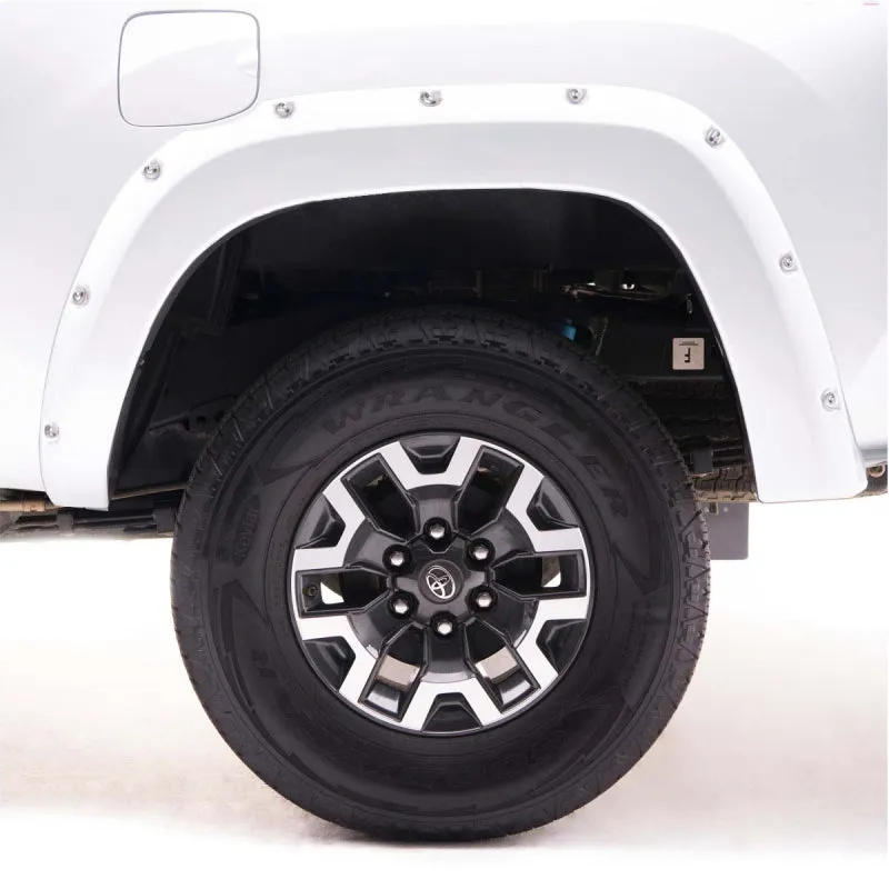 EGR 16  Toyota Tacoma w/Mudflap Bolt-On Look Color Match Fender Flares - Set - Super White