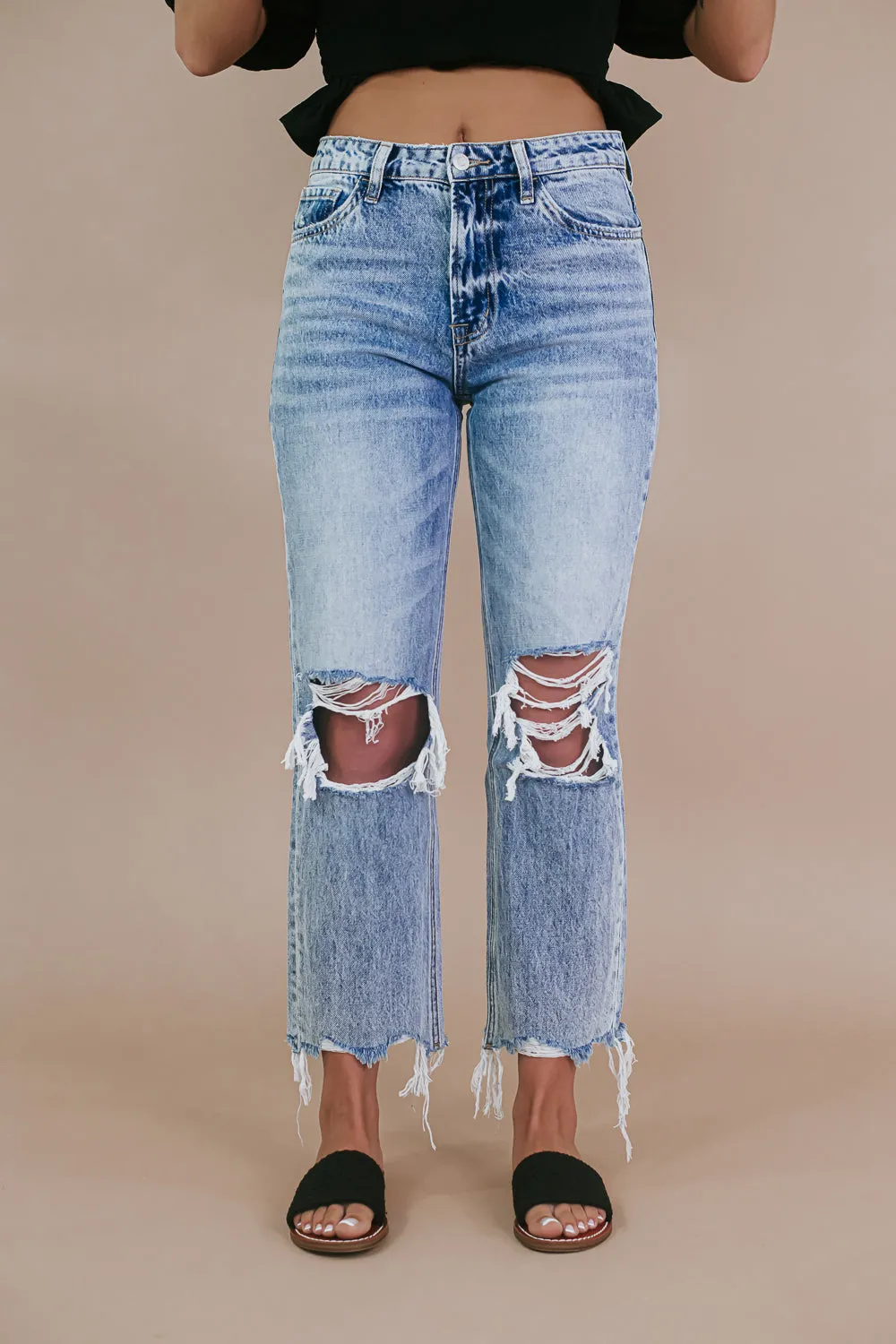 Eli Straight Leg Jean, Light Wash VERVET