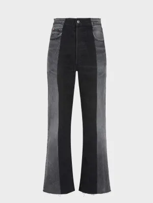 Flare Jean Charcoal Grey/Black