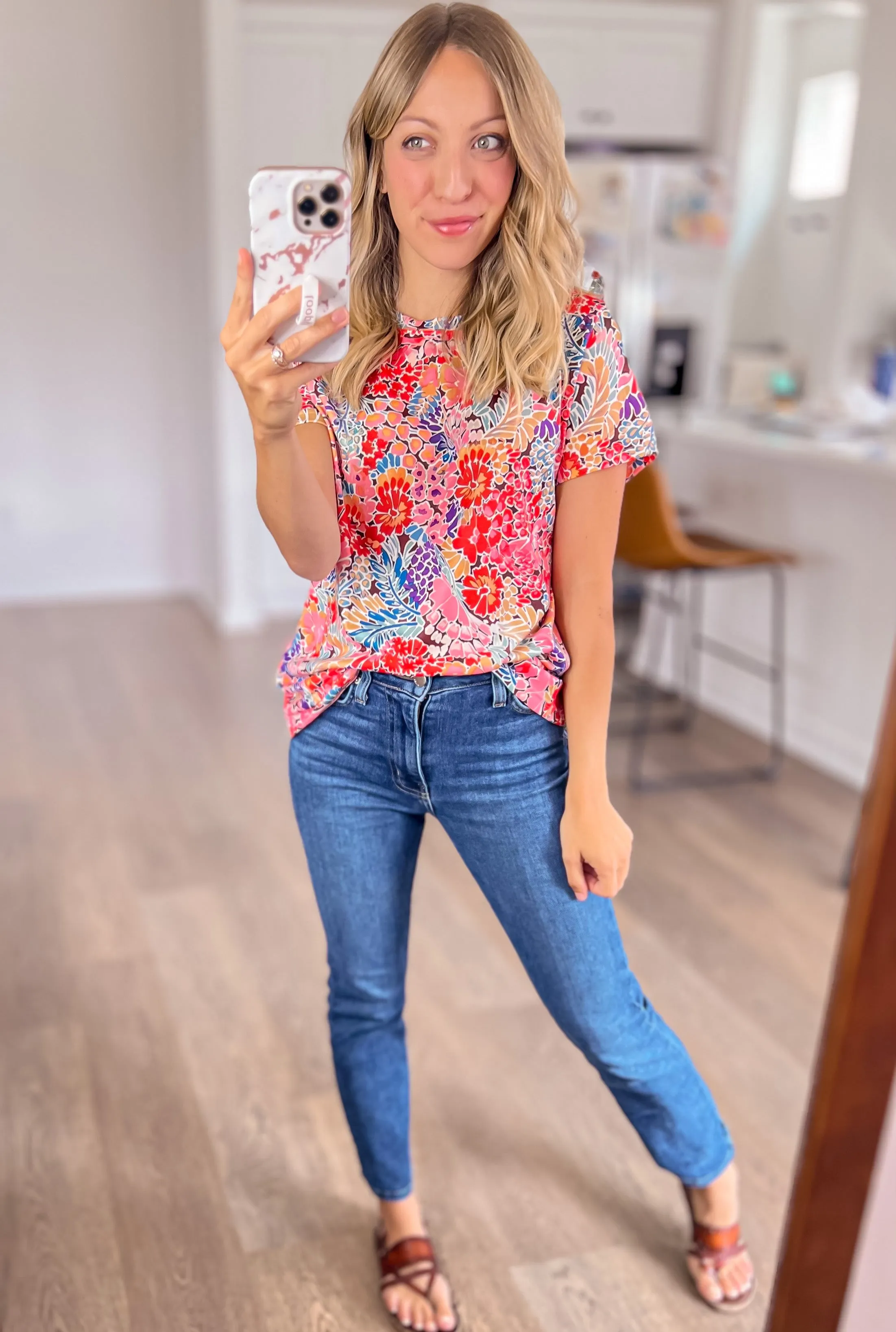 Flowers Everywhere Floral Top