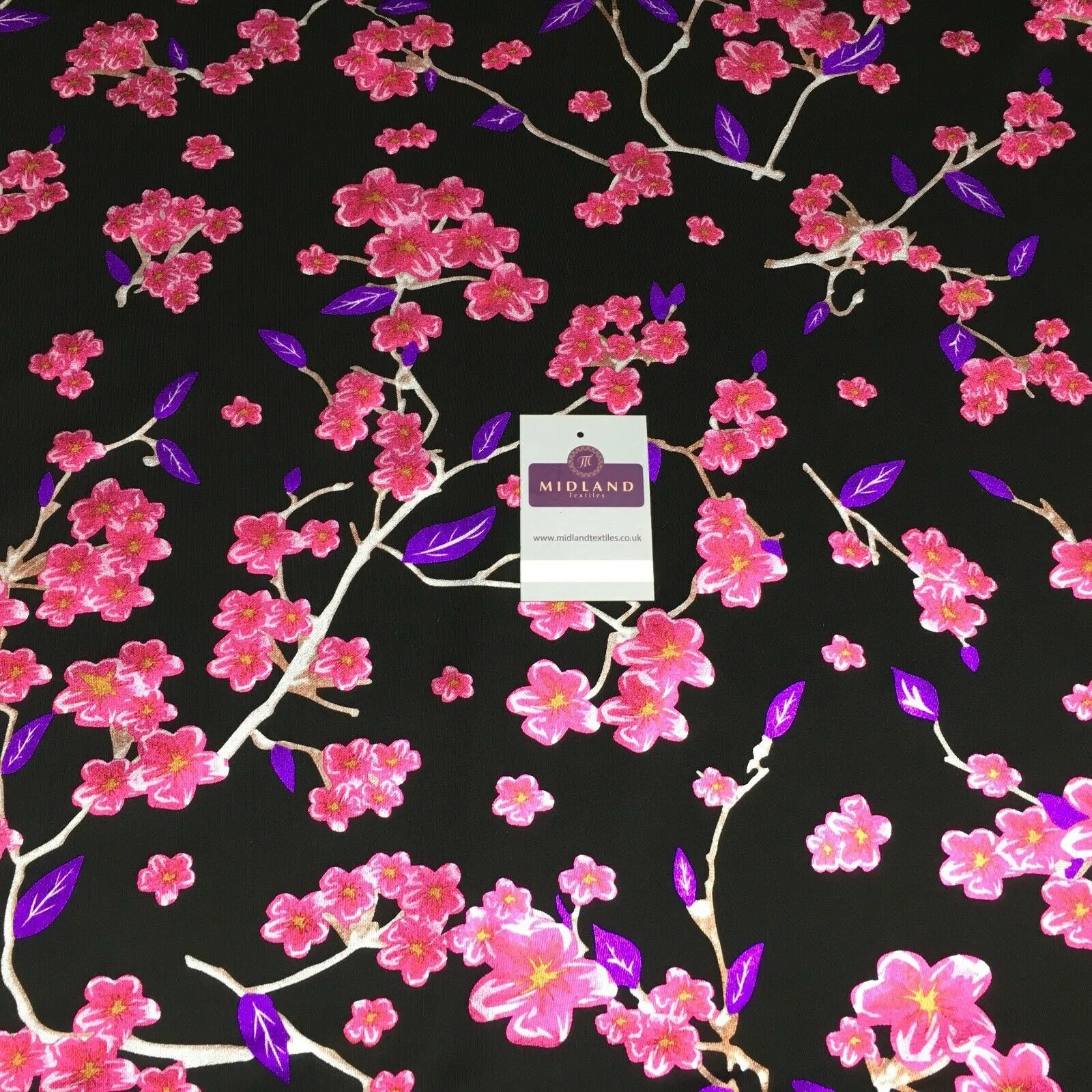 Foil Floral Printed Scuba Fabric 150cm MH1338