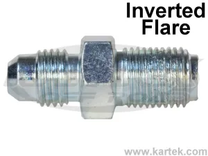 Fragola AN -3 Male To 10mm 1.25 Thread Inverted Flare Male Steel Straight Brake Adapter Fittings