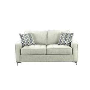 Hudson Platinum Loveseat with 2 Pillows