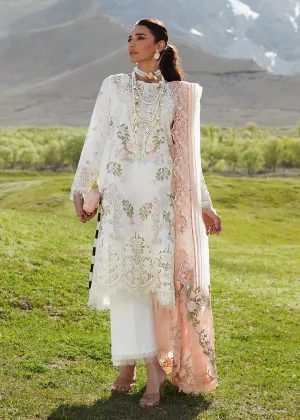 Ivory Lawn Suit - Saira Shakira X Crimson Luxury Lawn '23 - Summer in the Meadows - D1A