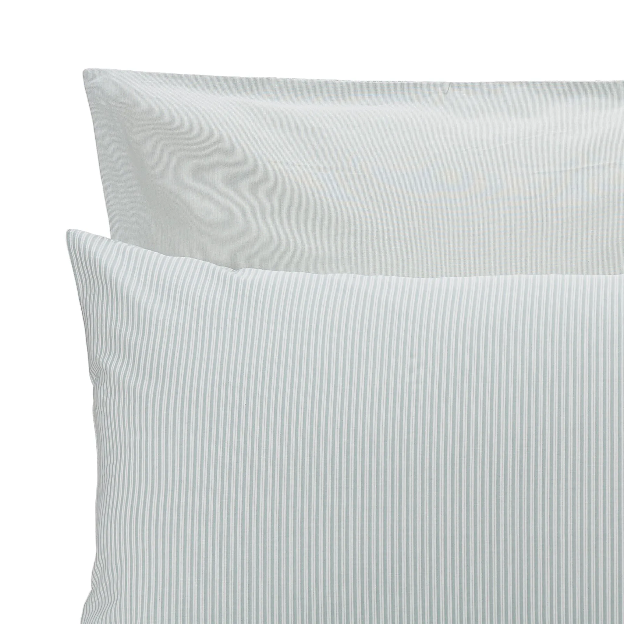 Izeda Pillowcase [Green grey/White]