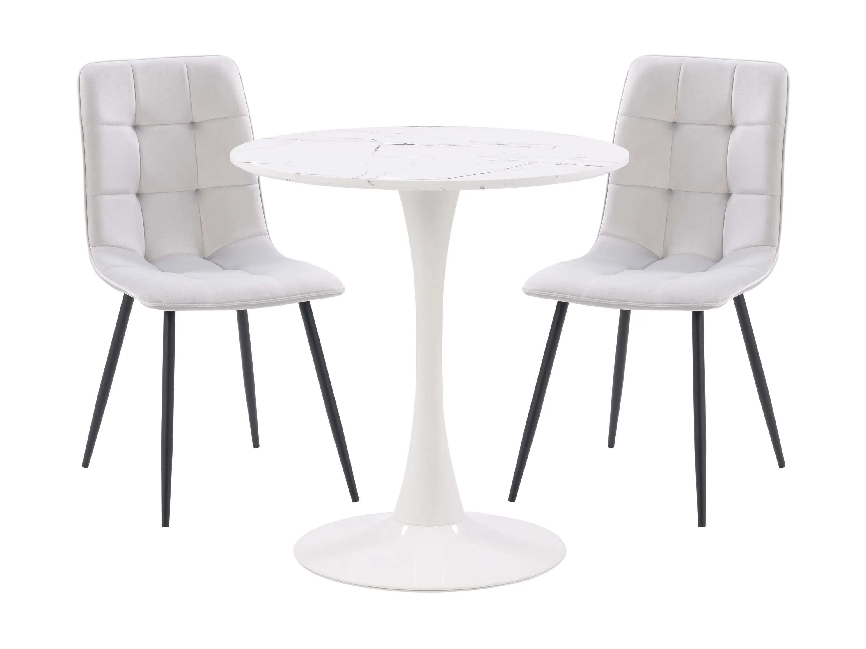 Light Grey 3 Piece Bistro Dining Set