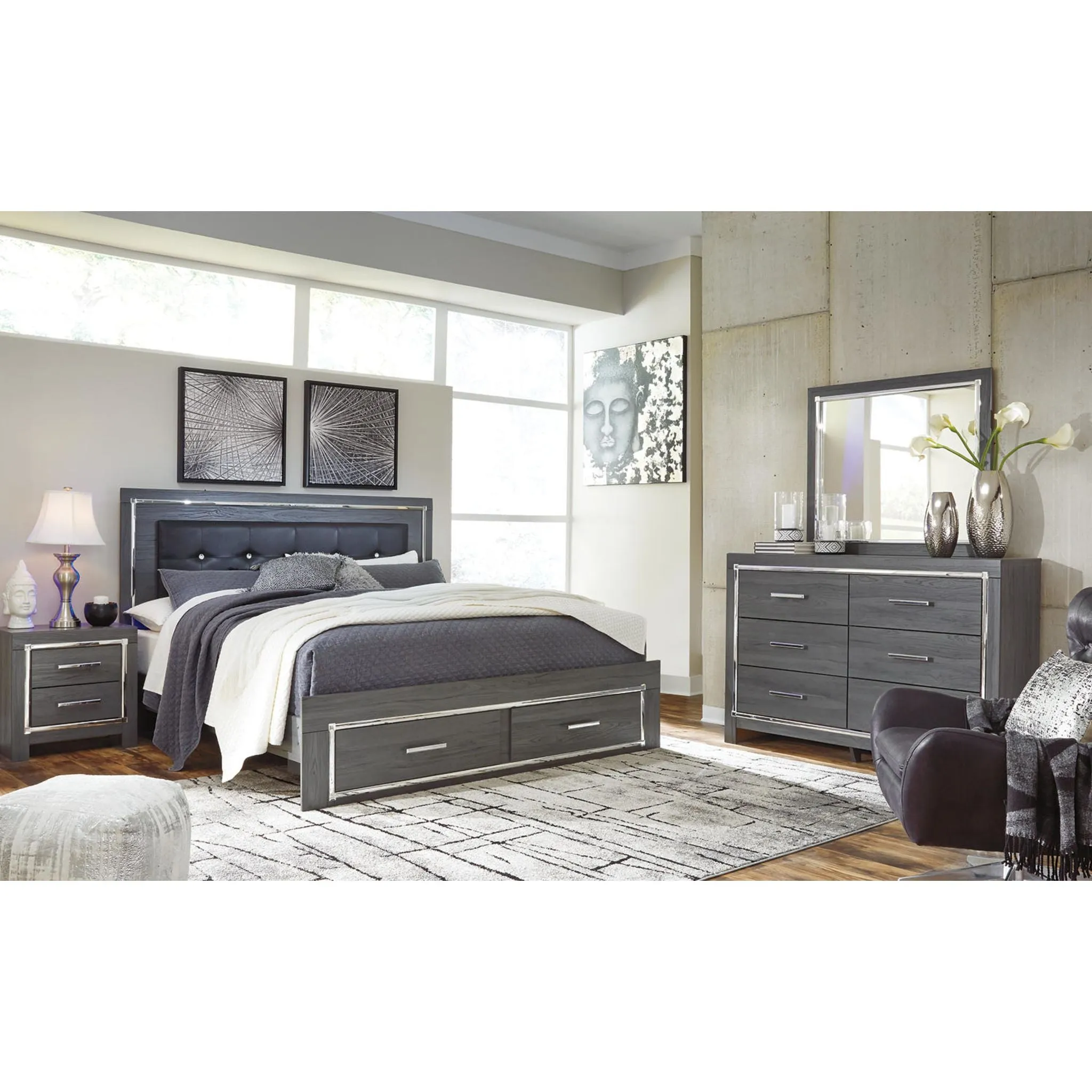 Lodanna 5 Piece Storage Panel Bedroom