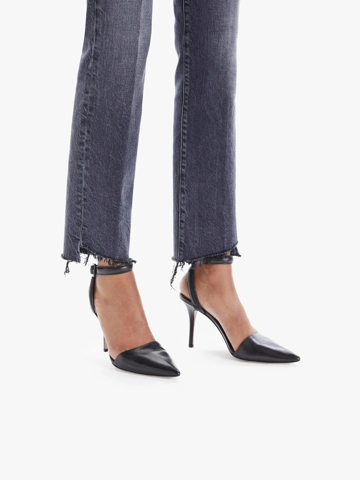 Mother Denim - High Waist Rascal Ankle Step Fray in Roadtrip Renegade