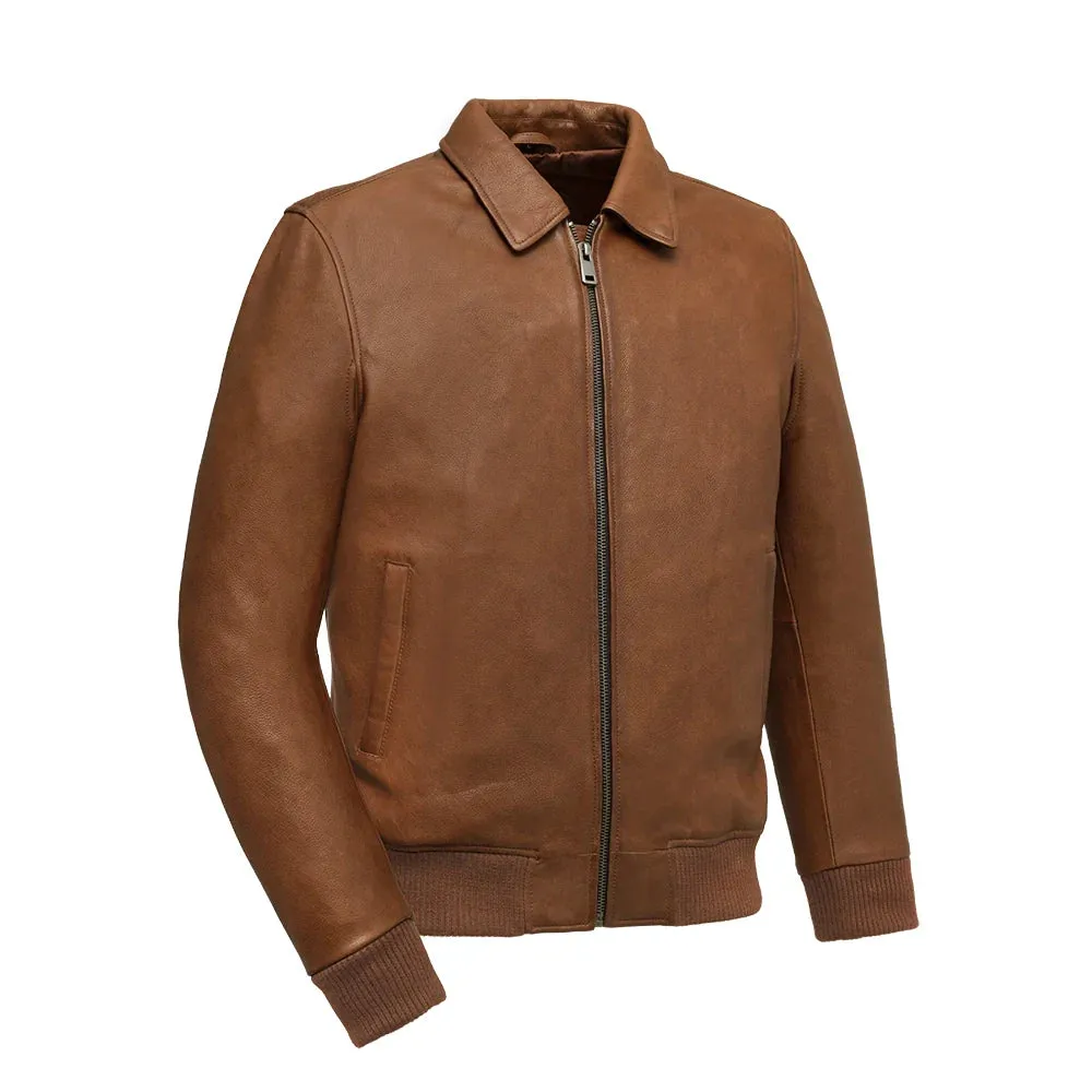 Moto Bomber - Men's Leather Jacket