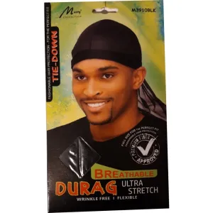 Murry Collection Breathable Ultra Stretch Durag No M3910BLK