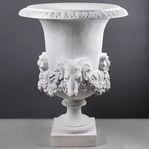 Outdoor Urn Planter with Ram