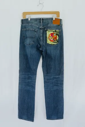 Peace Pocket Upcycled Jeans - #14