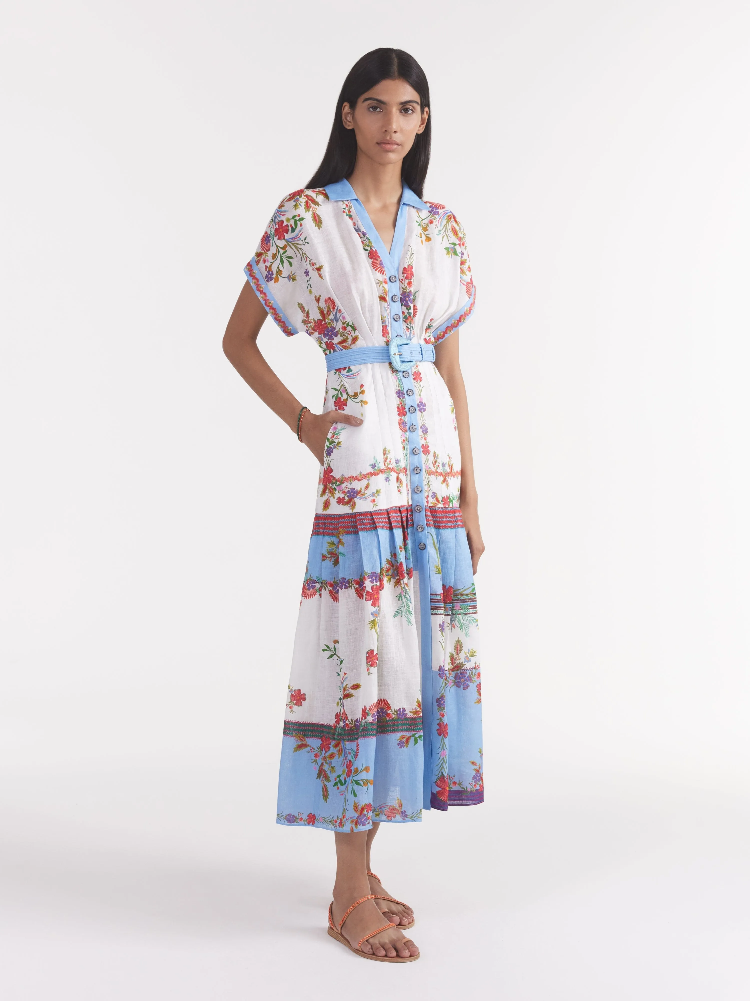 Riya B Dress in Zinnia Grove