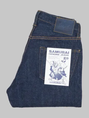 Samurai Jeans S211AX "Ai-Benkei" 18oz Natural Indigo Relaxed Tapered Jeans