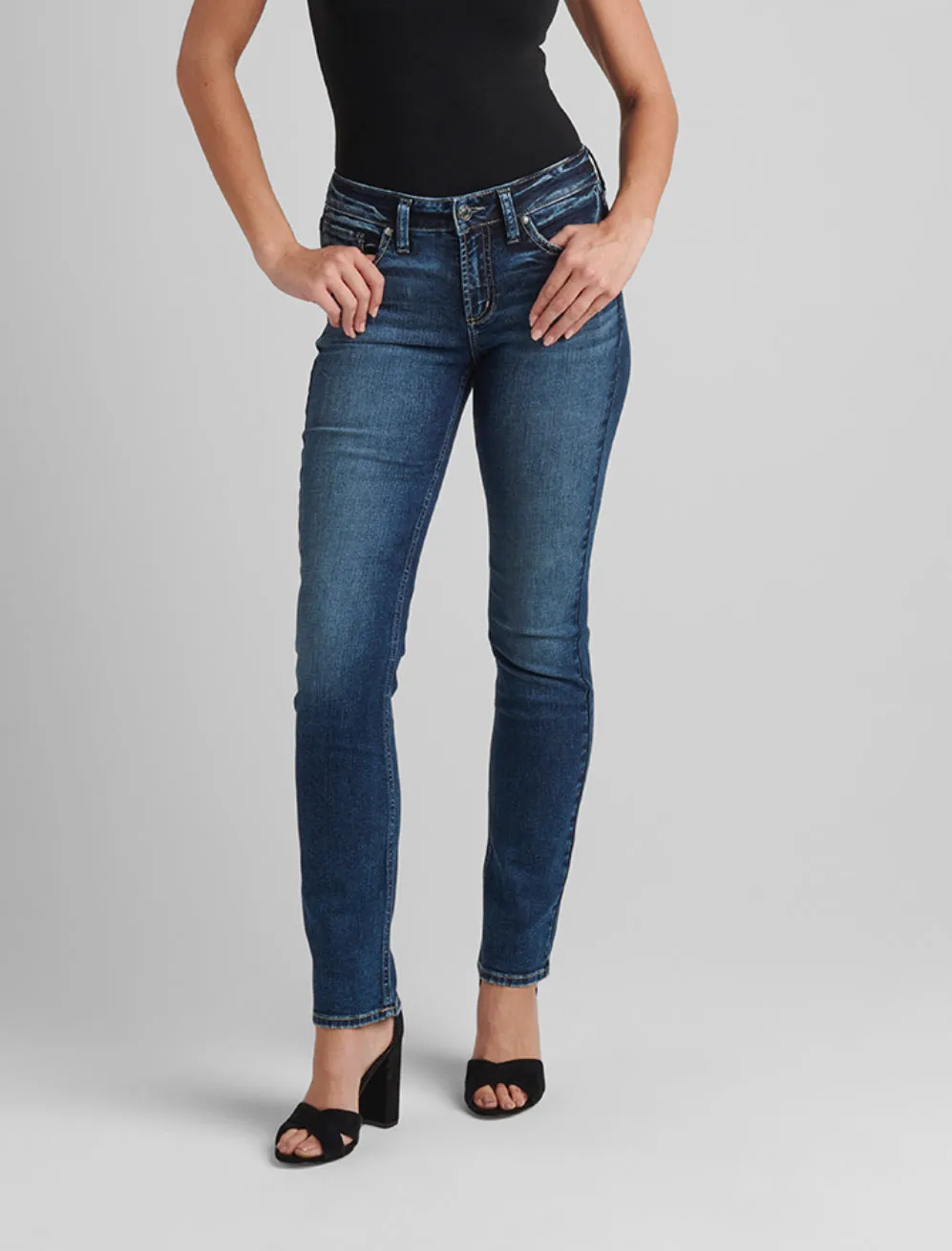 Suki Mid Rise Straight Jean