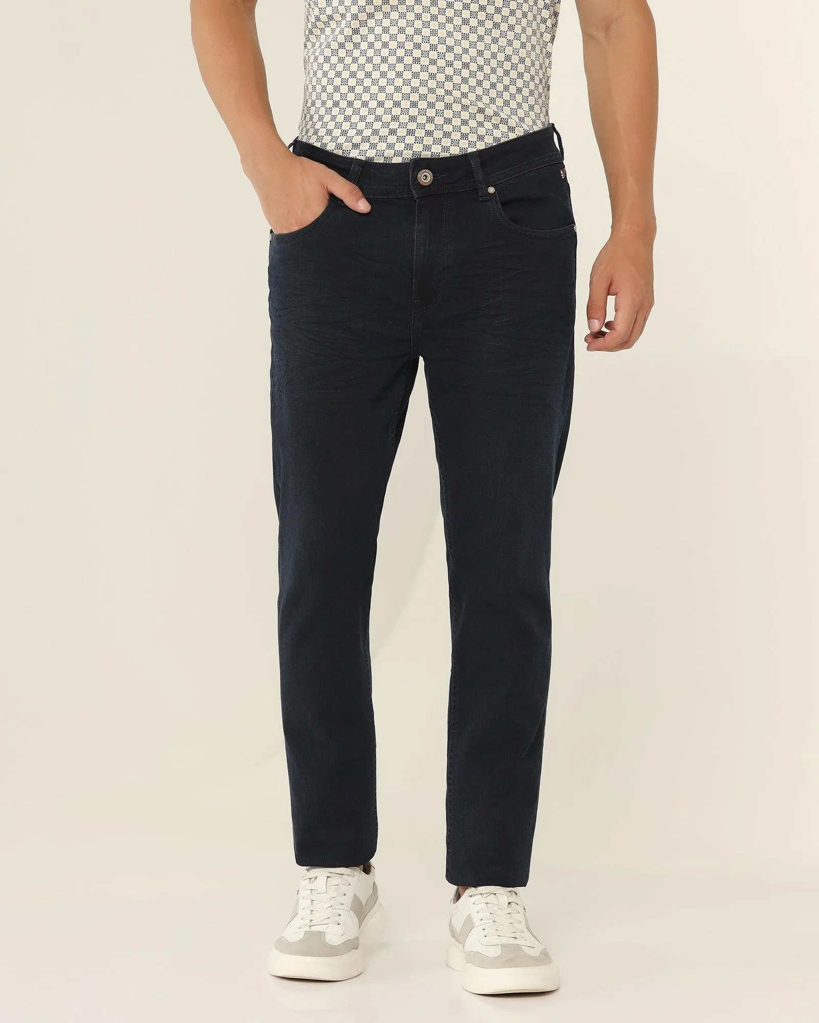 Super Clean Slim Yonk Fit Indigo Blue Jeans - Adam