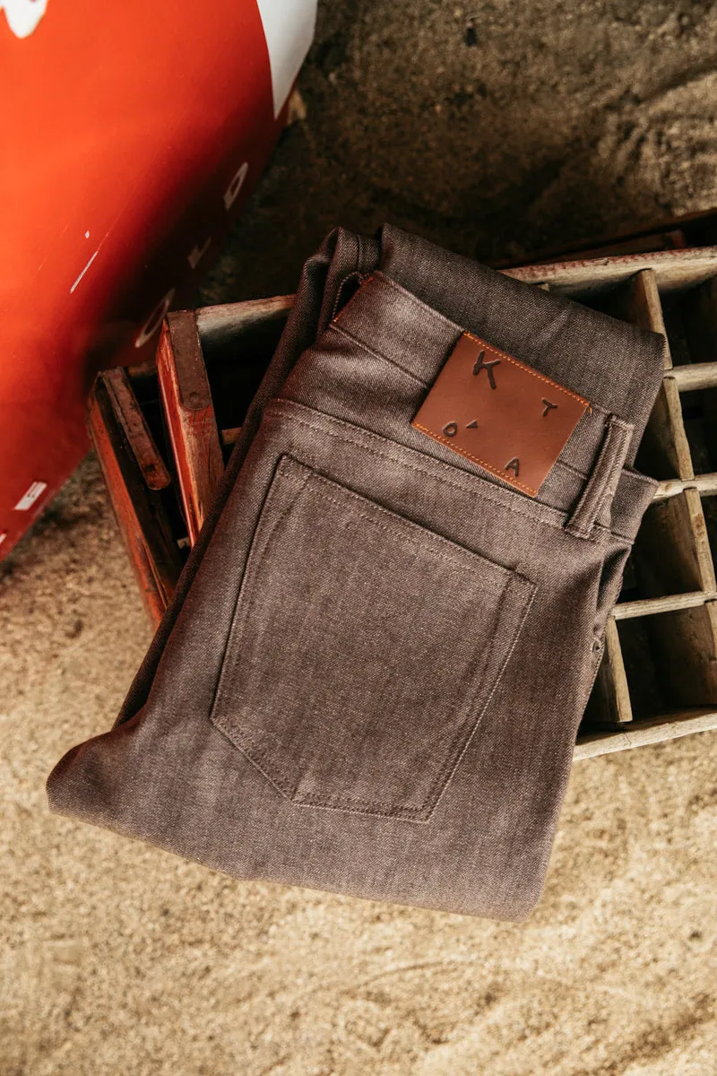 The Hammer Straight - Brown Raw 10.5oz Selvedge