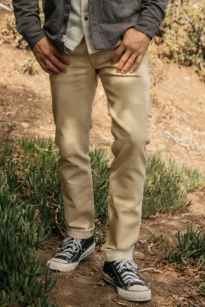 The Pen Slim - Beige Raw 10.5oz Selvedge