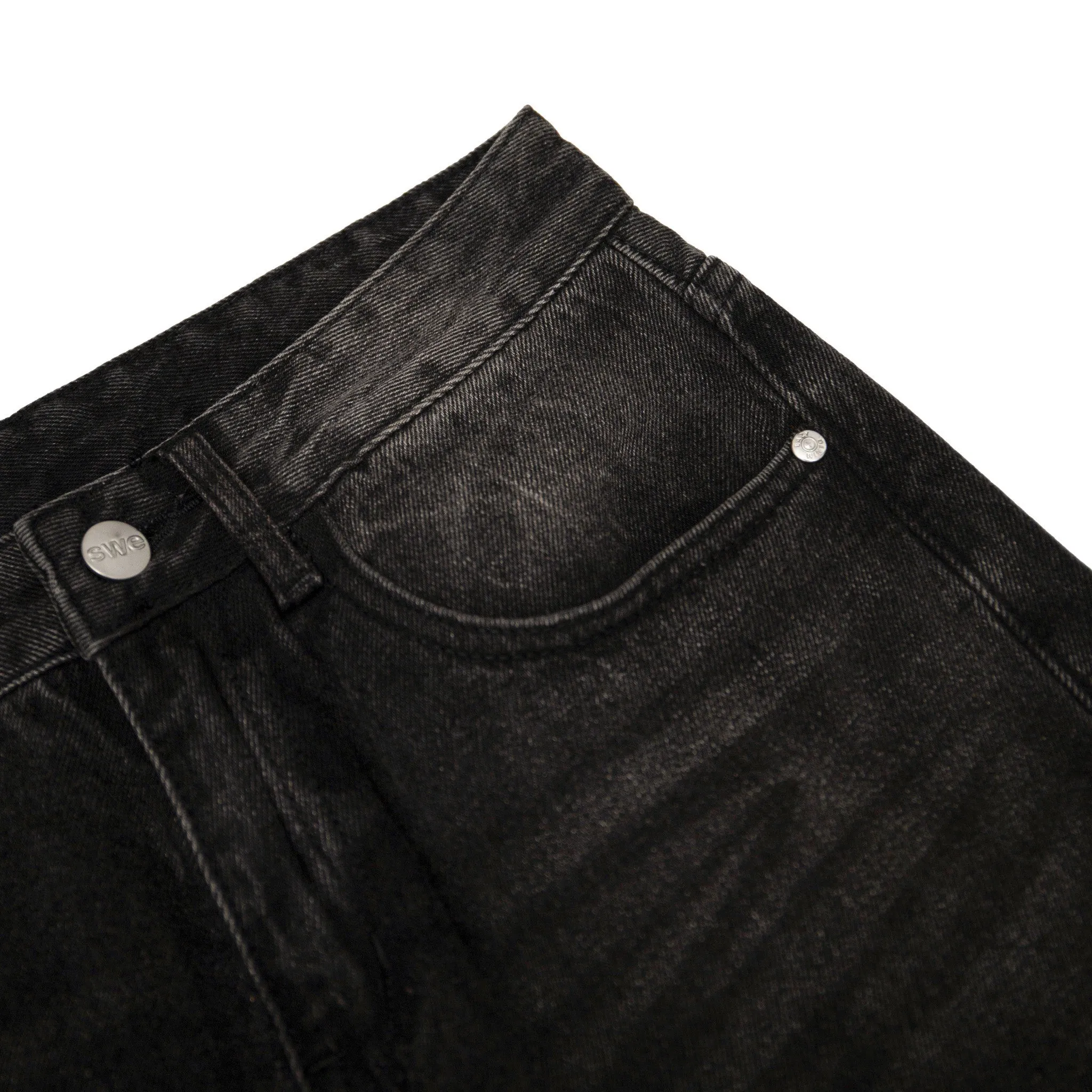 WASHED JEANS - BLACK