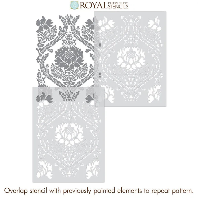 Windsor Damask Wall Stencil