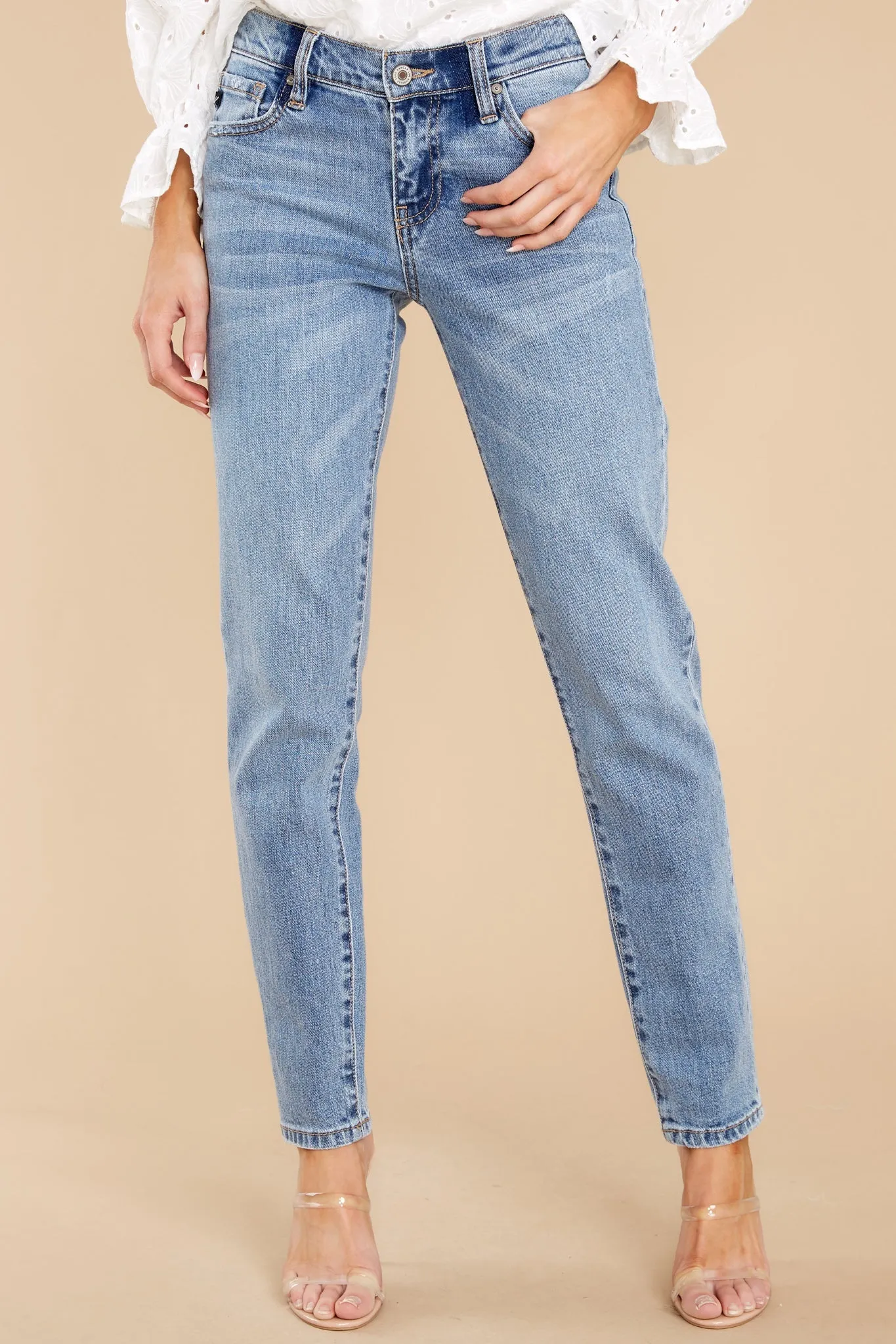 Wish Come True Medium Wash Straight Jeans